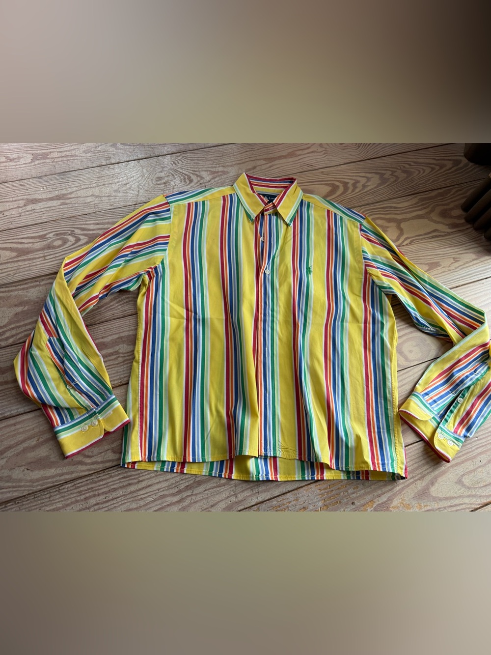 Ralph Lauren Classic Fit Striped Long Sleeve Shirt Size S